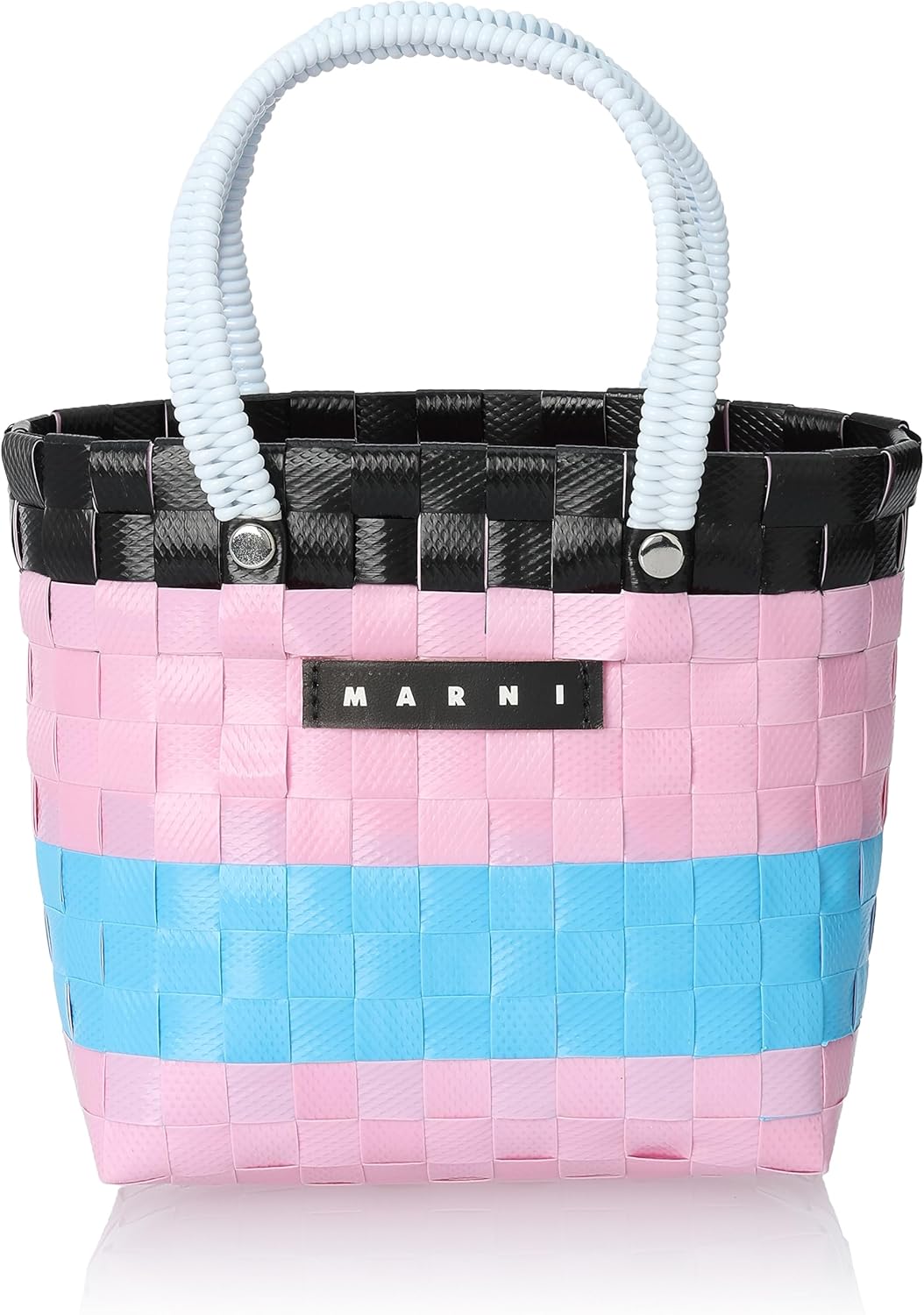 forest tile かご編み付バケツトートバッグ　ミナペルホネンハンドメイド ミナペルホネン ハンドメイドカゴ編みバッグ forest tile かご編付